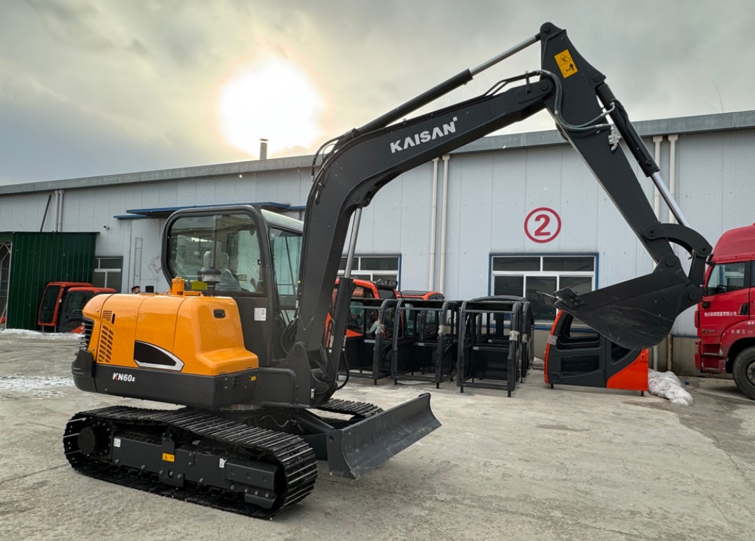 6-Tonnen-Raupenbagger für die Landschaftsgestaltung mit 0,21 m³ Schaufel