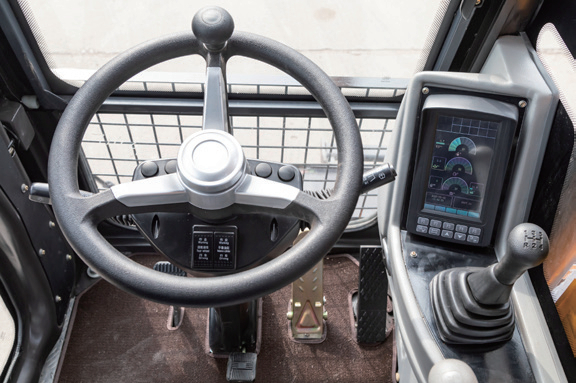 Cabina per escavatore gommato