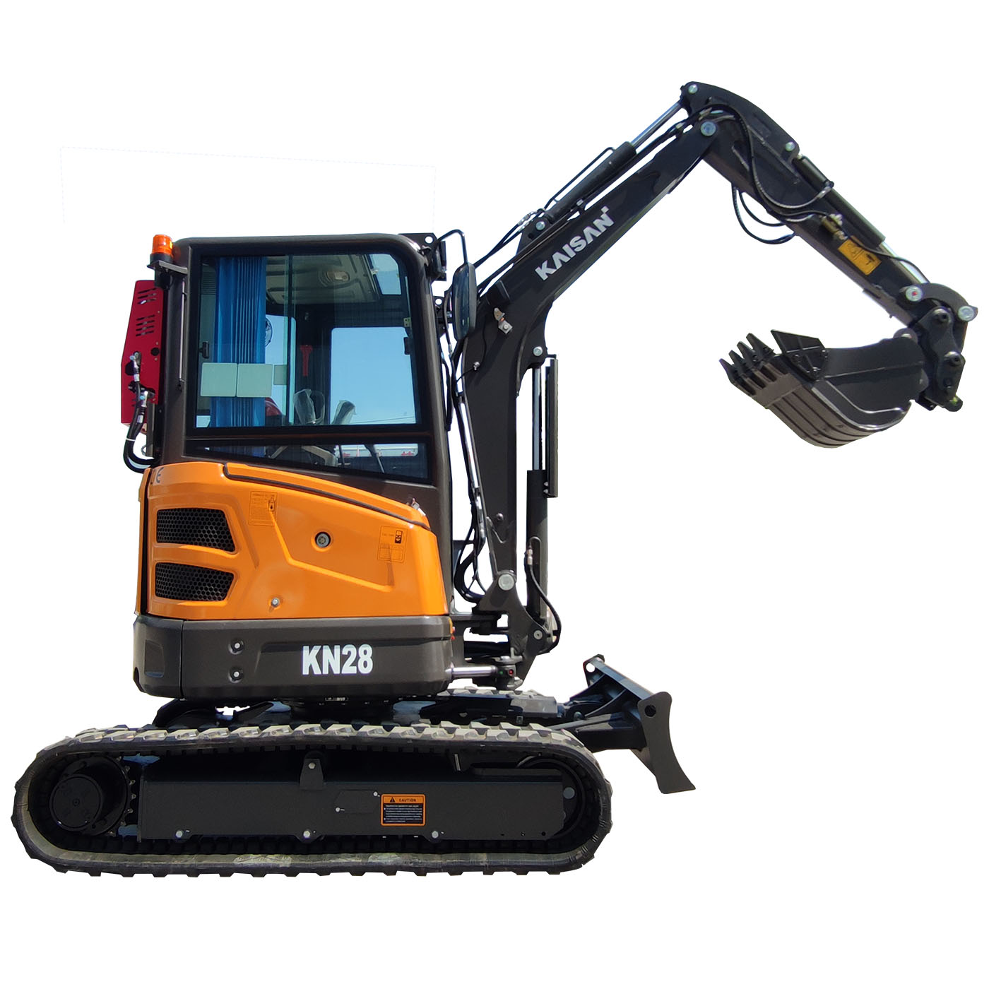 Mini-pelle rétro hydraulique KN28 avec profondeur de creusement maximale de 2 830 mm