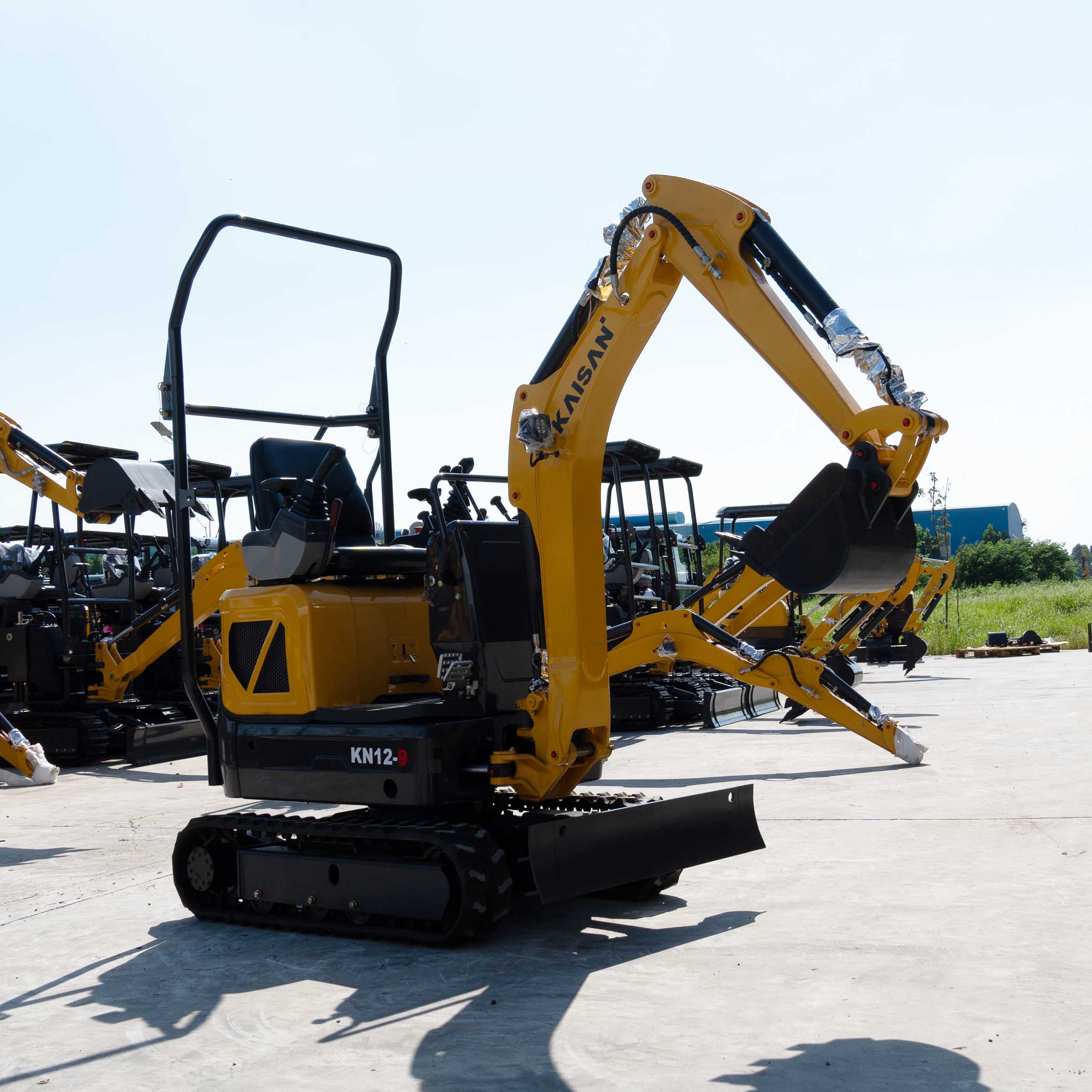 Microexcavadora retroexcavadora 1,2 T