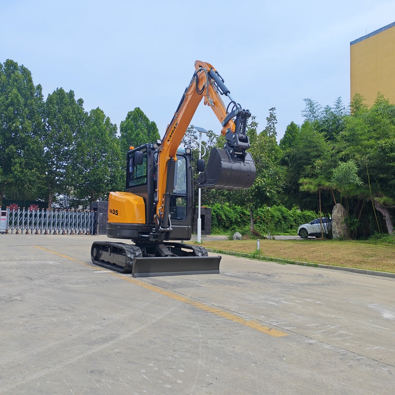 Bagger für den städtischen Bau