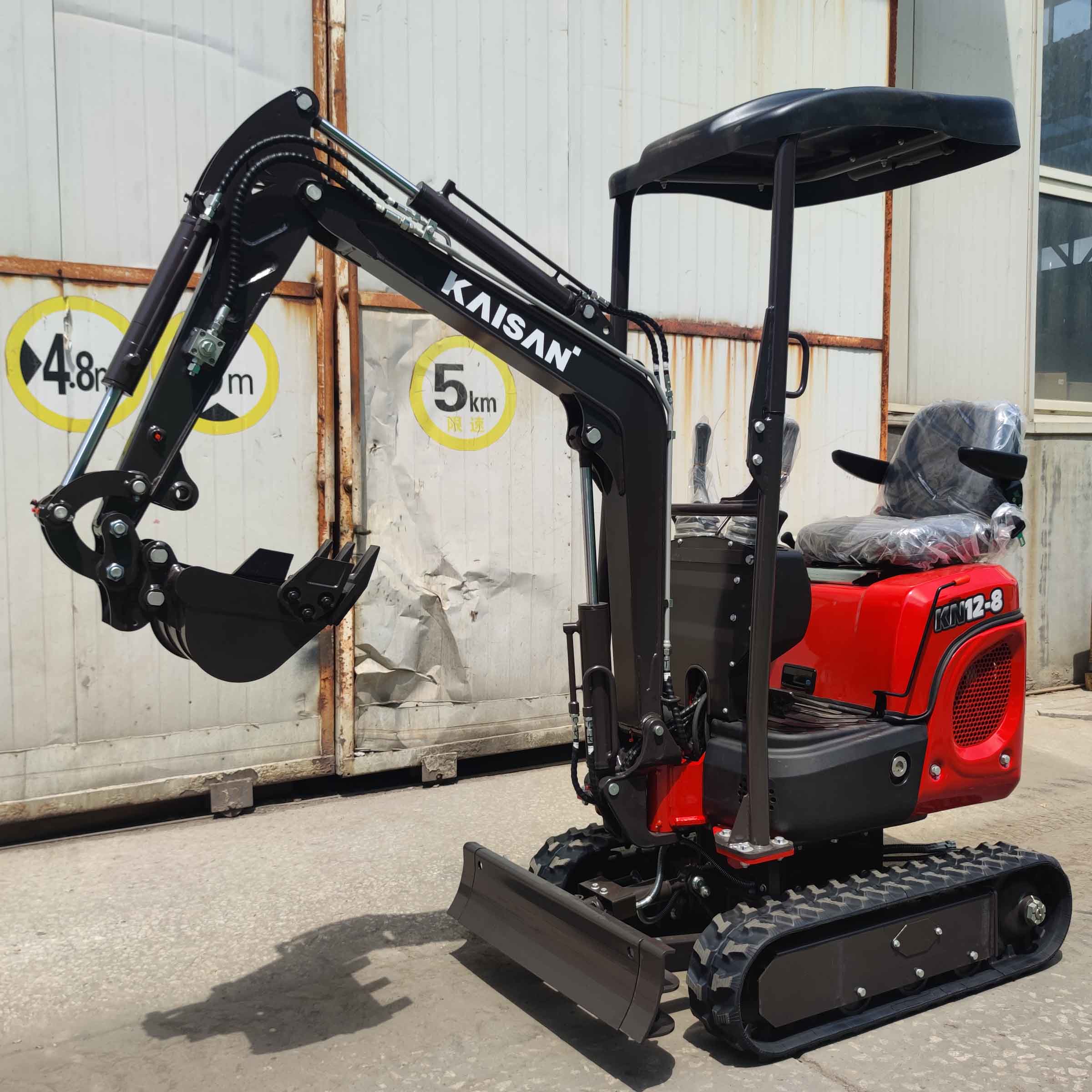 Máquina excavadora de micro orugas de 1,2 toneladas