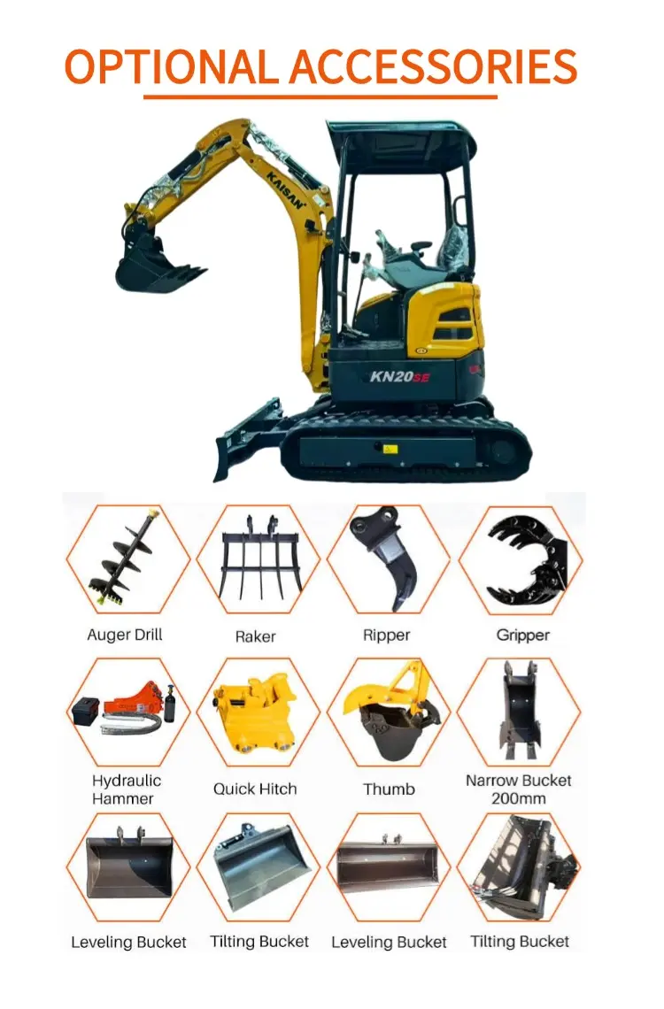 2T Mini Excavator with Deep Diving Depth High Performance
