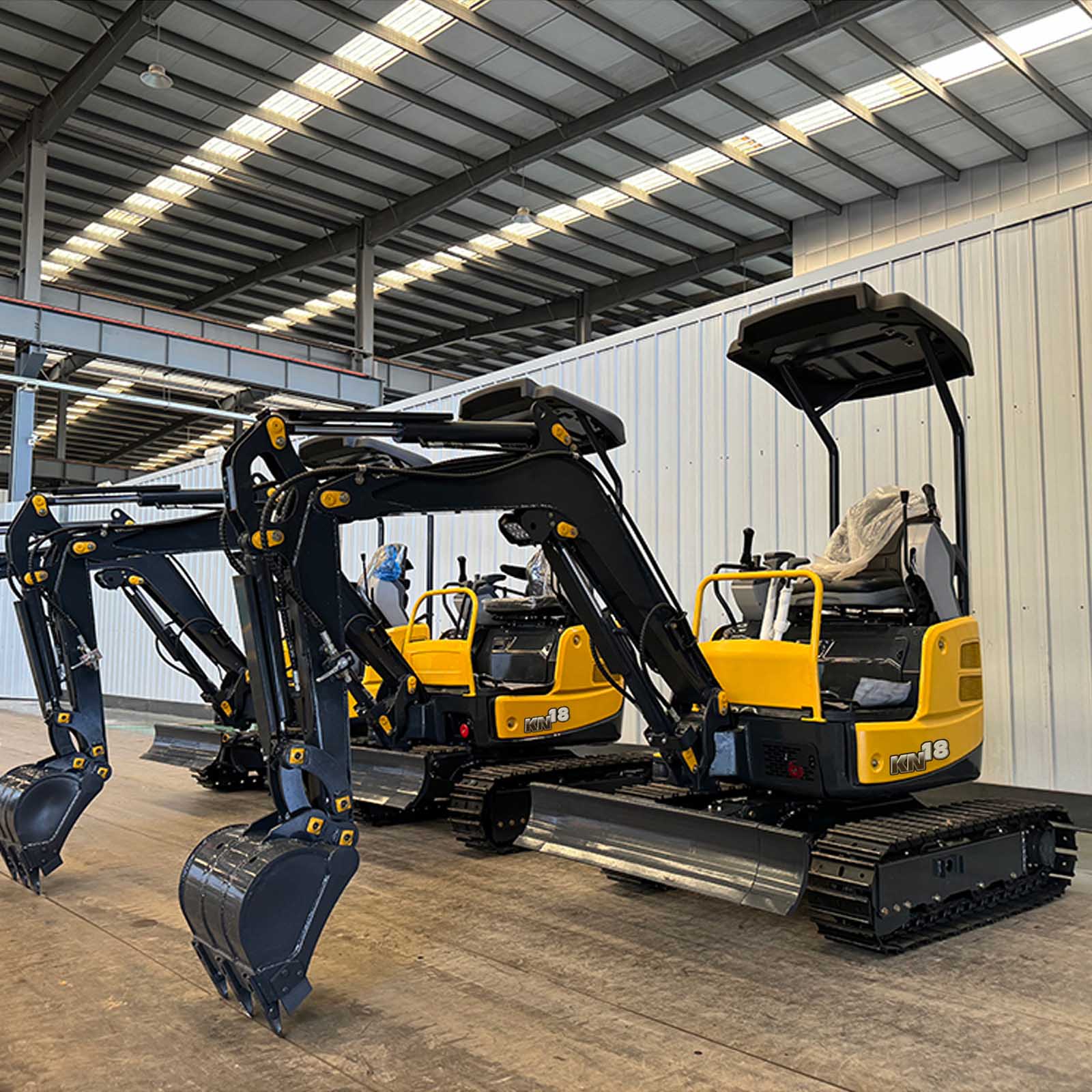 Miniexcavadora sobre orugas de 1,8 toneladas