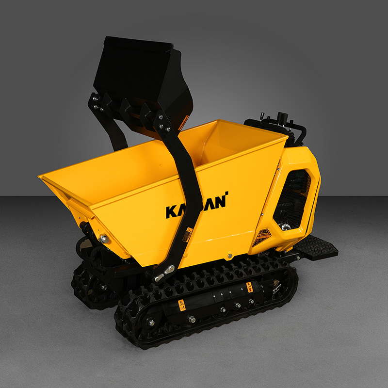 Euro 5 Mini Dumper avec des pistes en acier 800 kg Capacité de charge utile