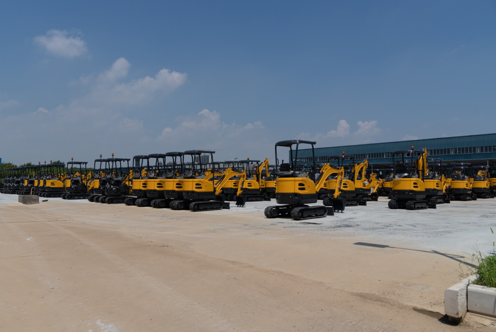 Mini Excavator Shipment Site